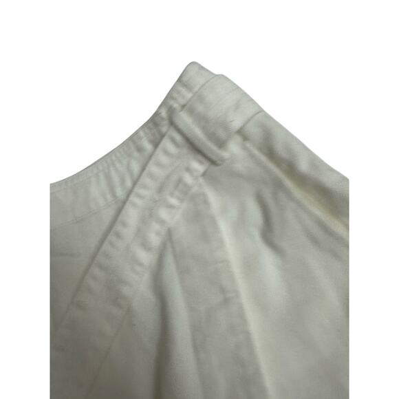 Veronica Beard Skort Agee White Cotton Denim Tie Belt Waist size 12 new - Picture 3 of 9